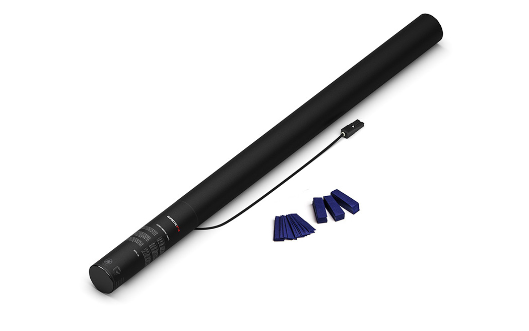 Magic FX Elektrische Konfetti Kanone Pro 80cm Dunkelblau