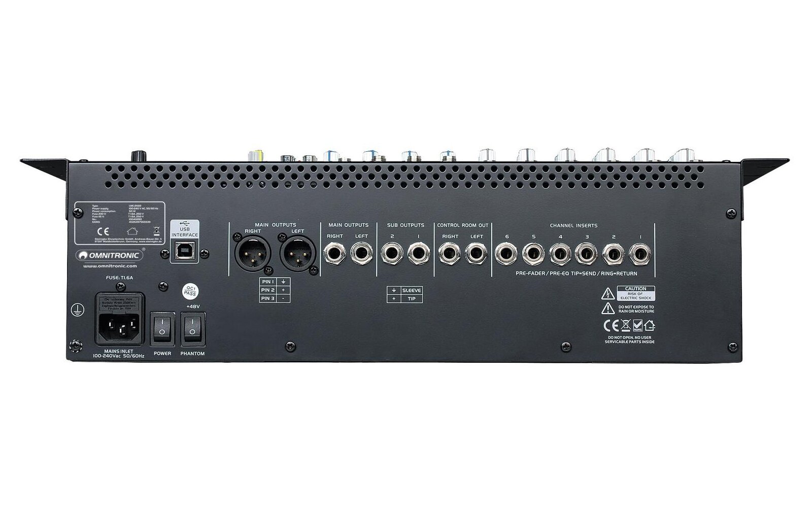 Omnitronic LMC-2022FX USB Mischpult