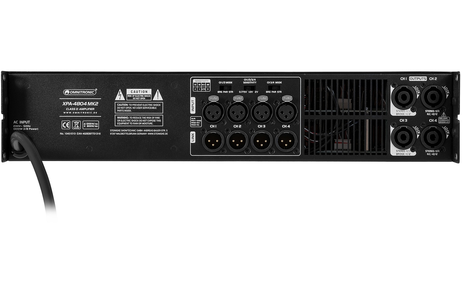 Omnitronic XPA-4804 MK2 Endstufe