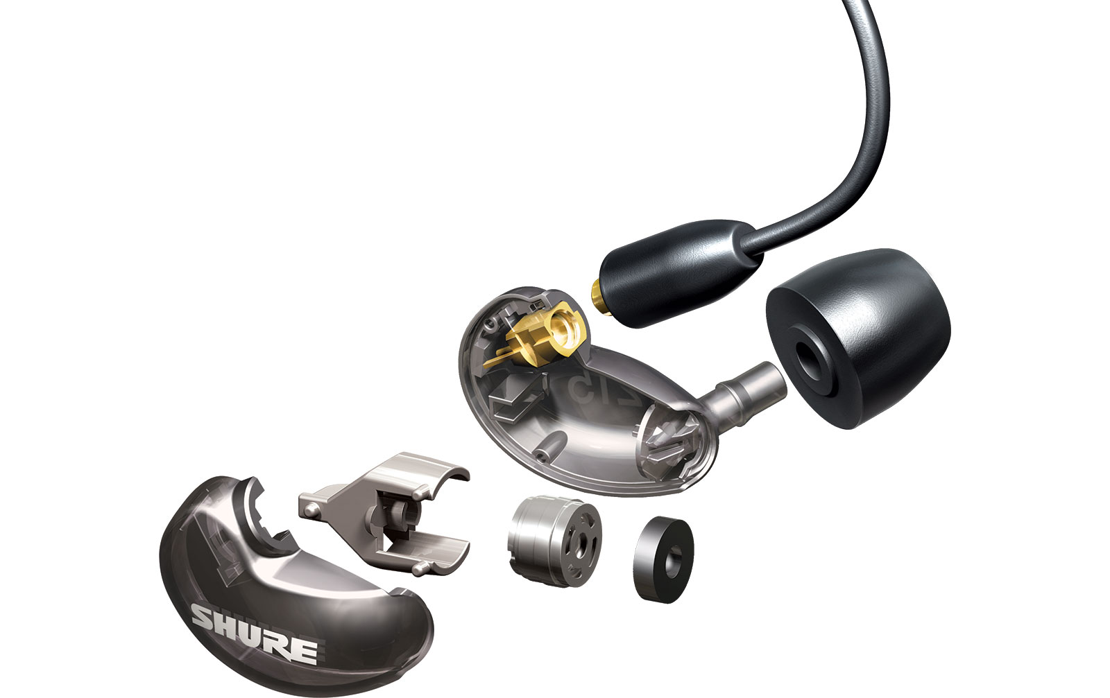 Shure SE215-K Sound Isolating Ohrhörer, schwarz
