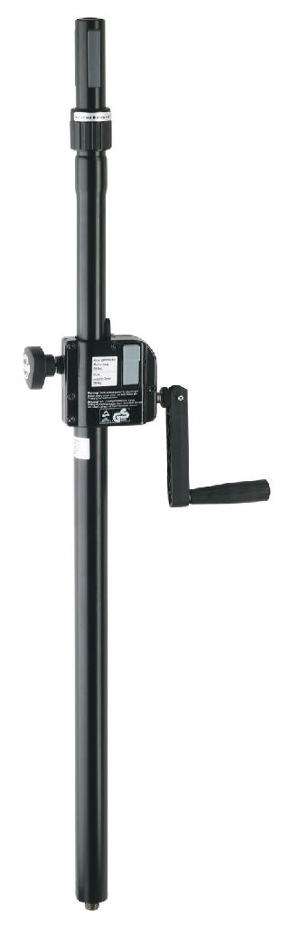 K&M 21340 Distanzrohr mit Kurbel und »Ring Lock«, schwarz