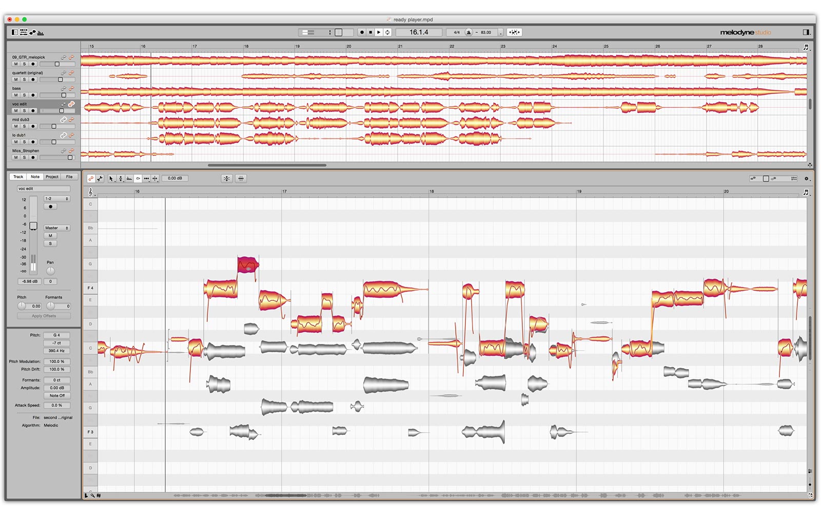 Celemony Melodyne 4 studio - Upgrade von Melodyne uno oder plugin