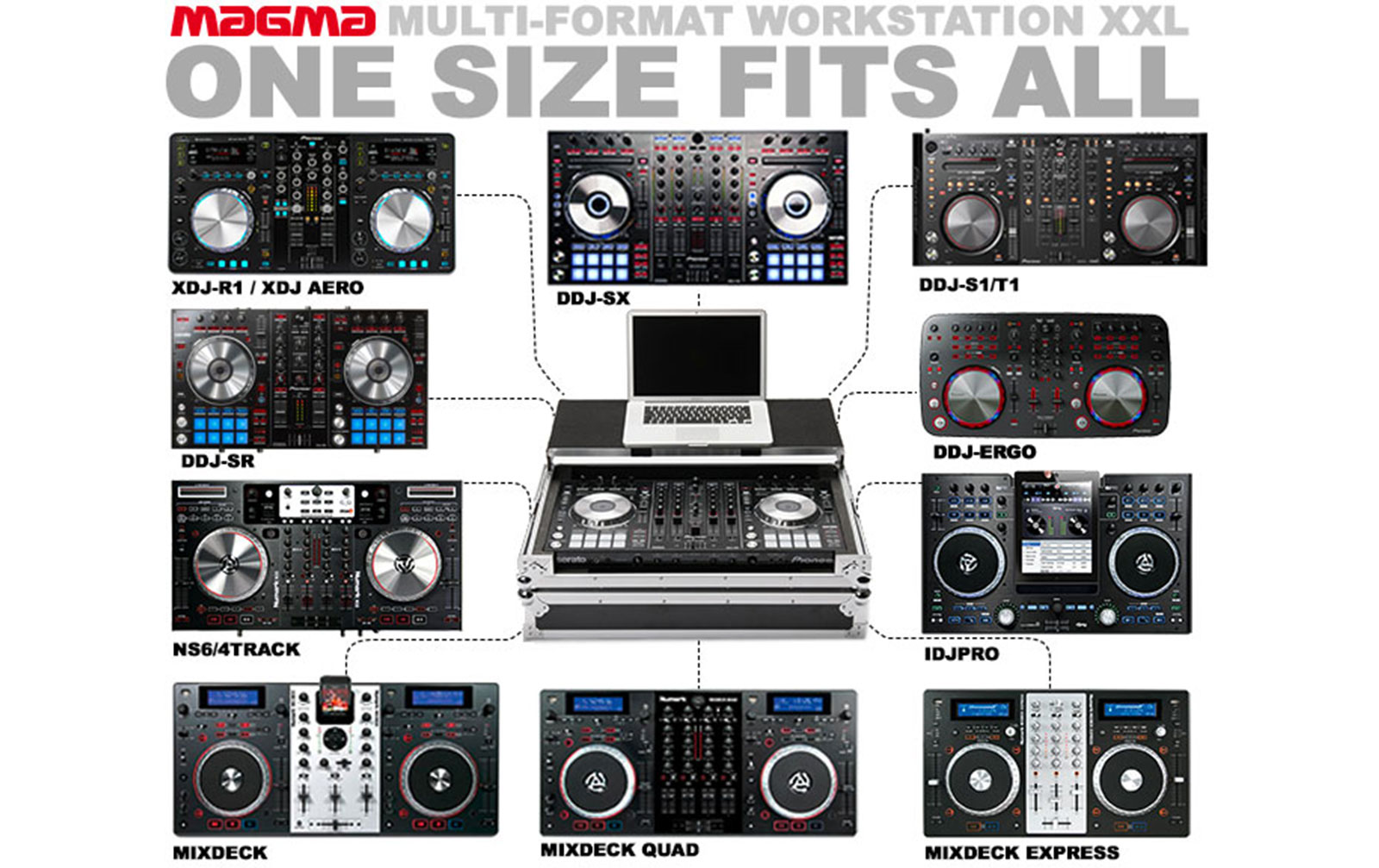 Magma Multi-Format Workstation XXL black/silver