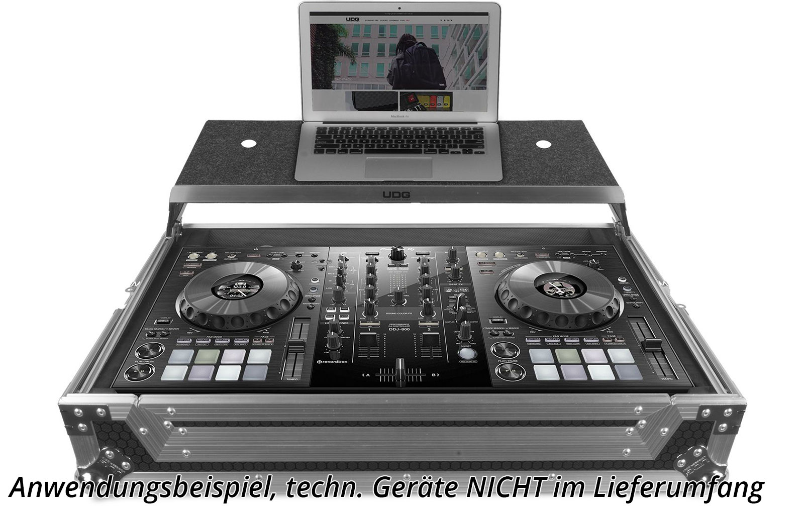 UDG Ultimate Flight Case Pioneer DDJ-800 Silver Plus (L) (U92071SL)
