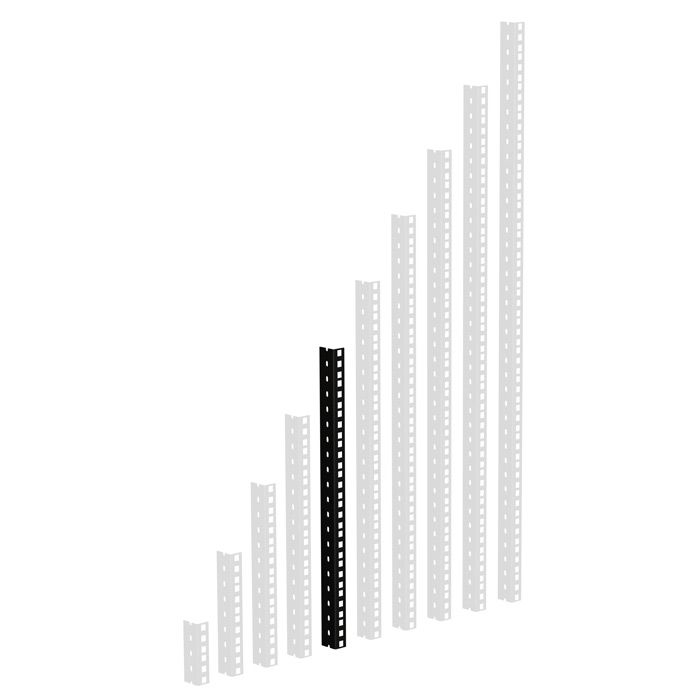Adam Hall 61535 B 10 - HD Rackschiene schwarz 10 HE