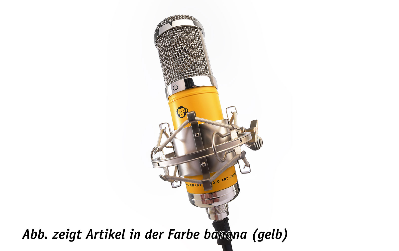 Monkey Banana Hapa USB Mikrofon weiß inkl. gratis Monkey Pop Popschutz