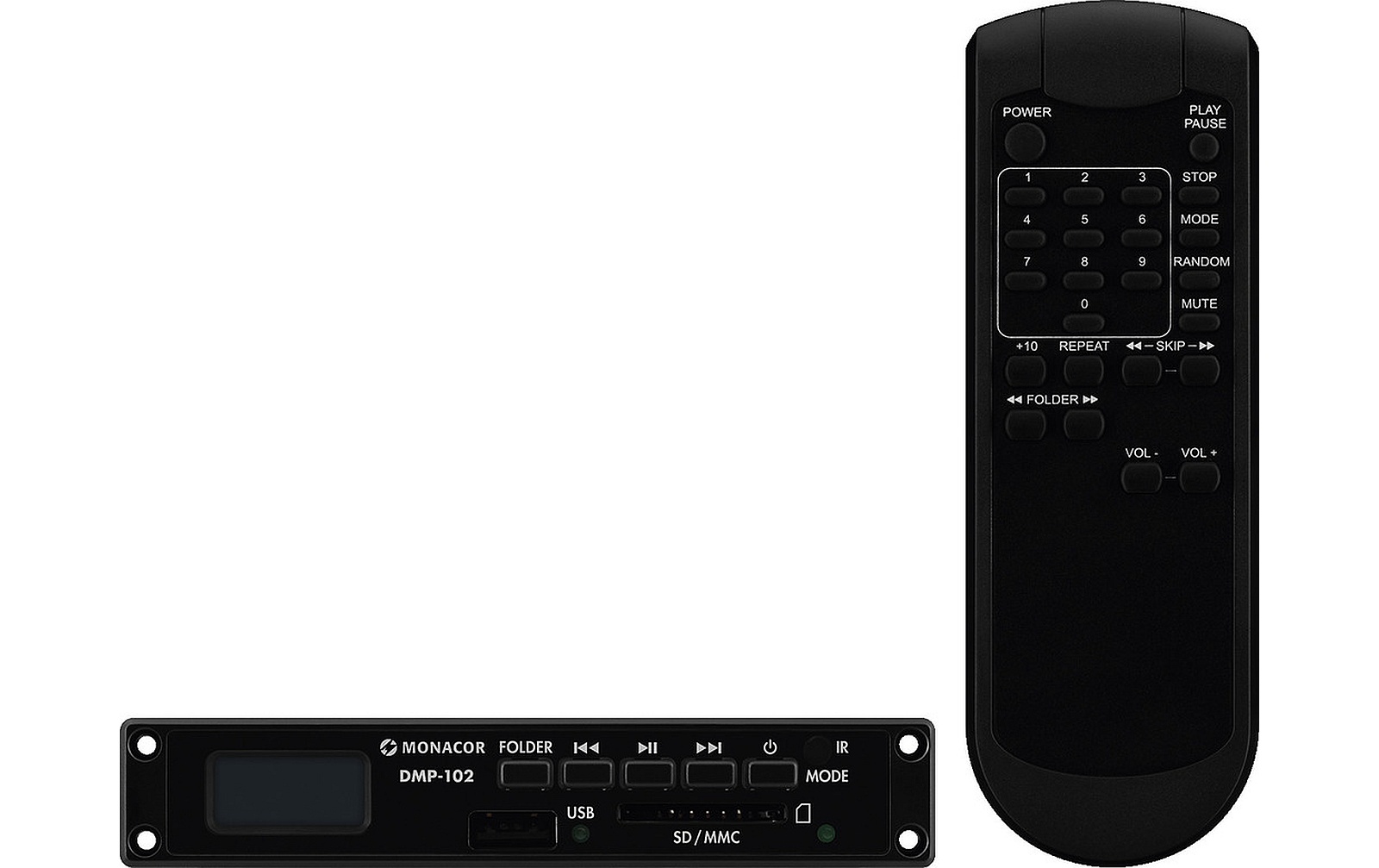 Monacor DMP-102 USB/SD MP3-Player