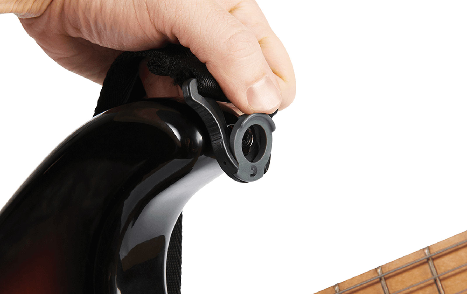 D'Addario Auto Lock Gitarrengurt, schwarz