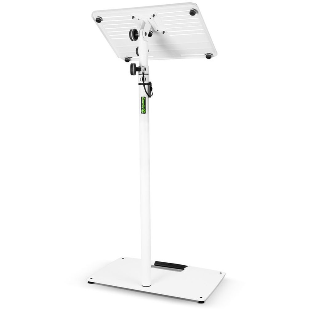 Gravity LTS T 02 W Universal Laptop-Ständer mit verstellbaren Haltepins und Stahlfuß