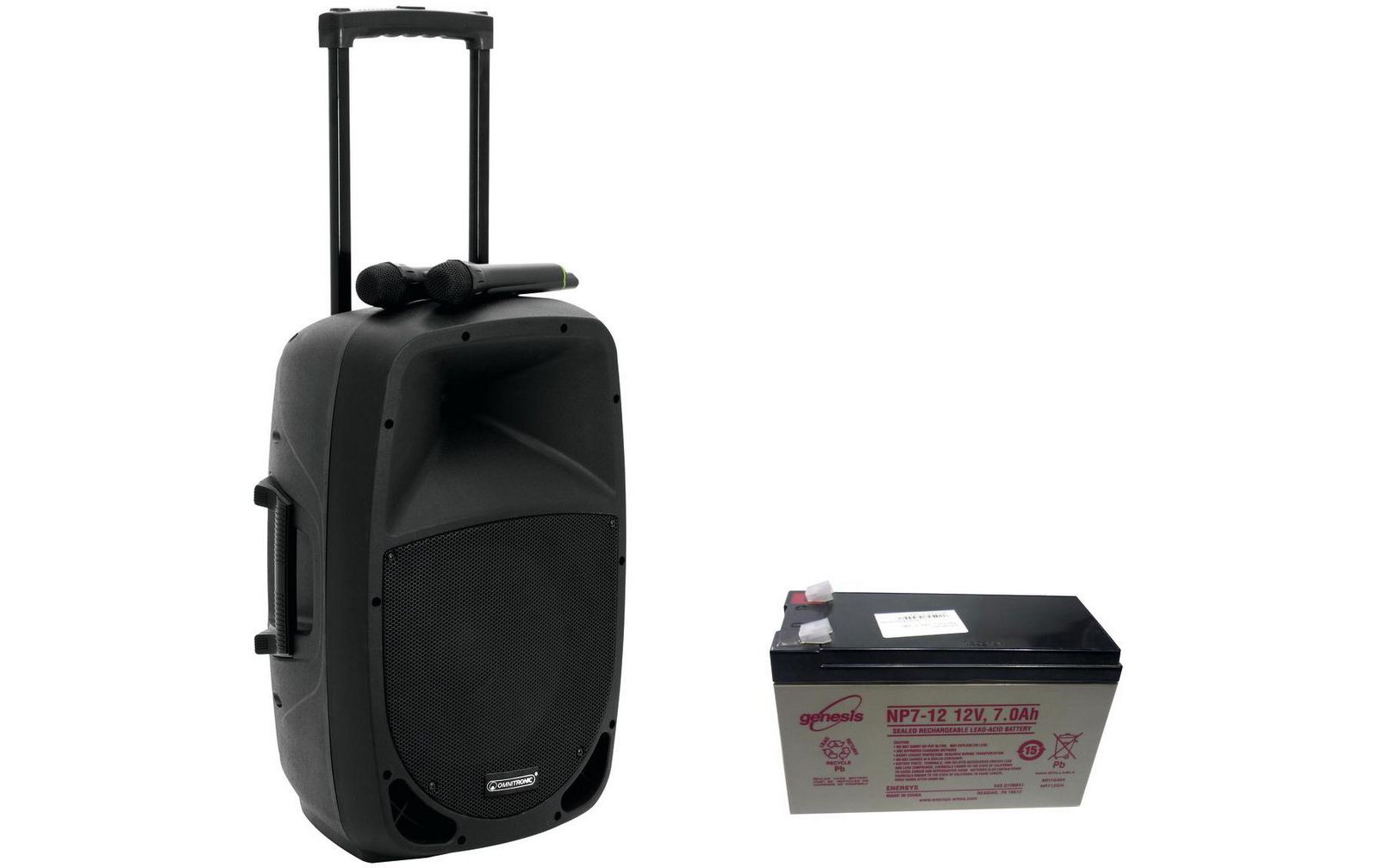 Omnitronic Set MES-12BT2 + Akku