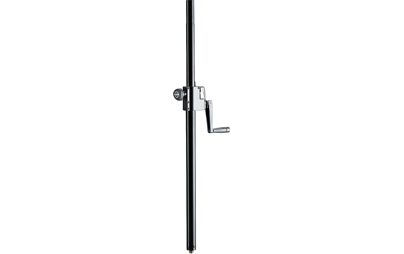 K&M 21339 Distanzrohr mit Kurbel, schwarz