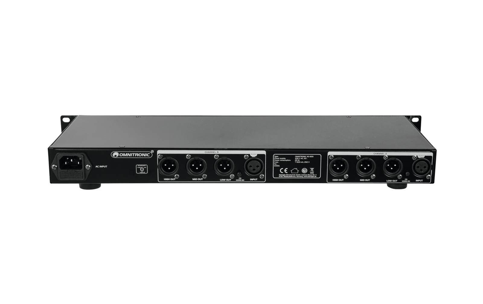Omnitronic XO-300 Aktive Frequenzweiche