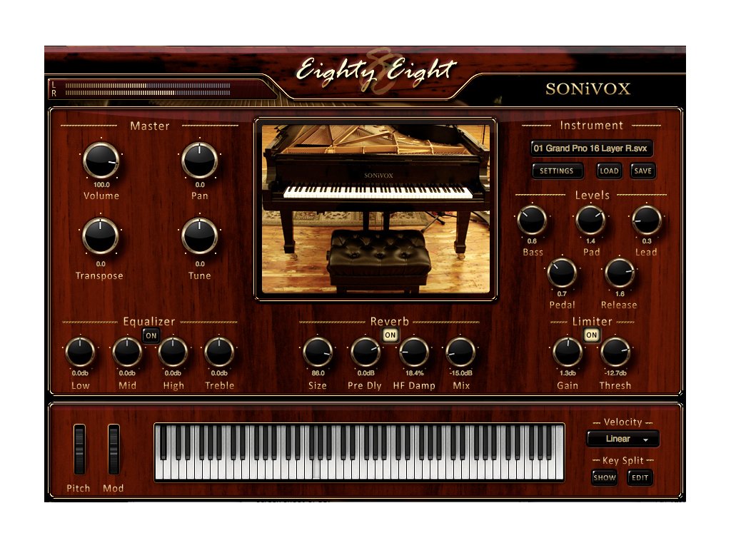 SONiVOX Eighty Eight - Grand Piano Virtual Instrument