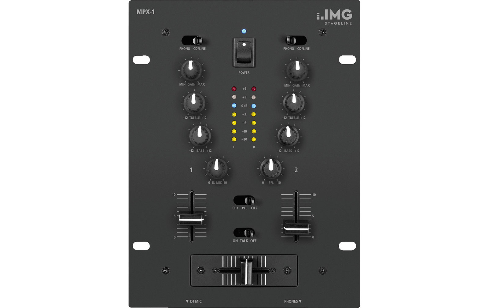 IMG Stageline MPX-1/BK Stereo-Mischpult