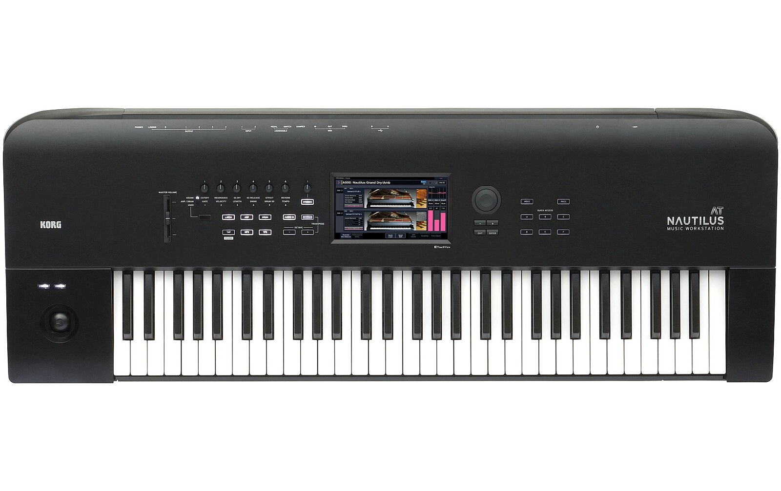 Korg Nautilus 61 Synthesizer  Aftertouch