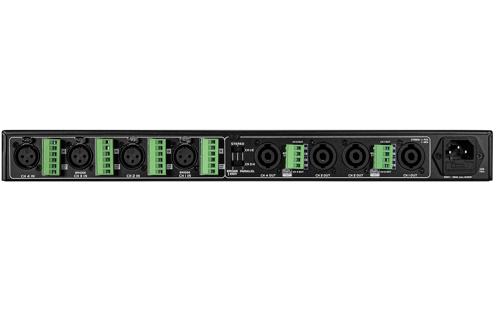 Omnitronic XDA-1204 4-Kanal Class-D-Verstärker