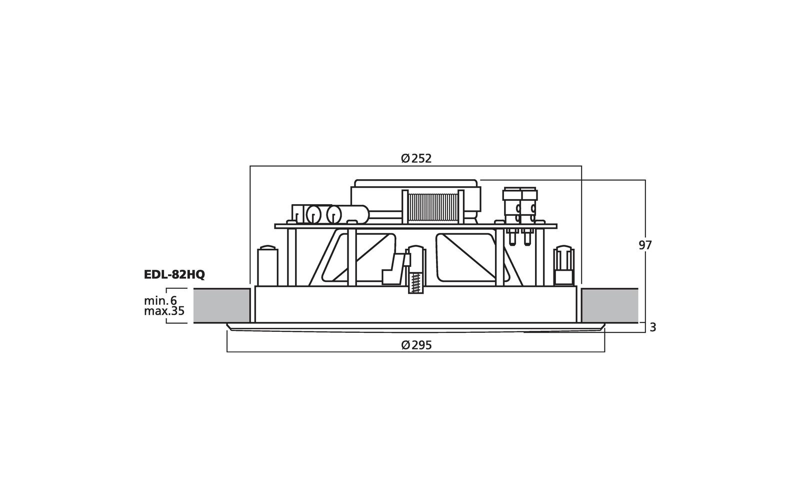 Monacor EDL-82HQ ELA-Lautsprecher