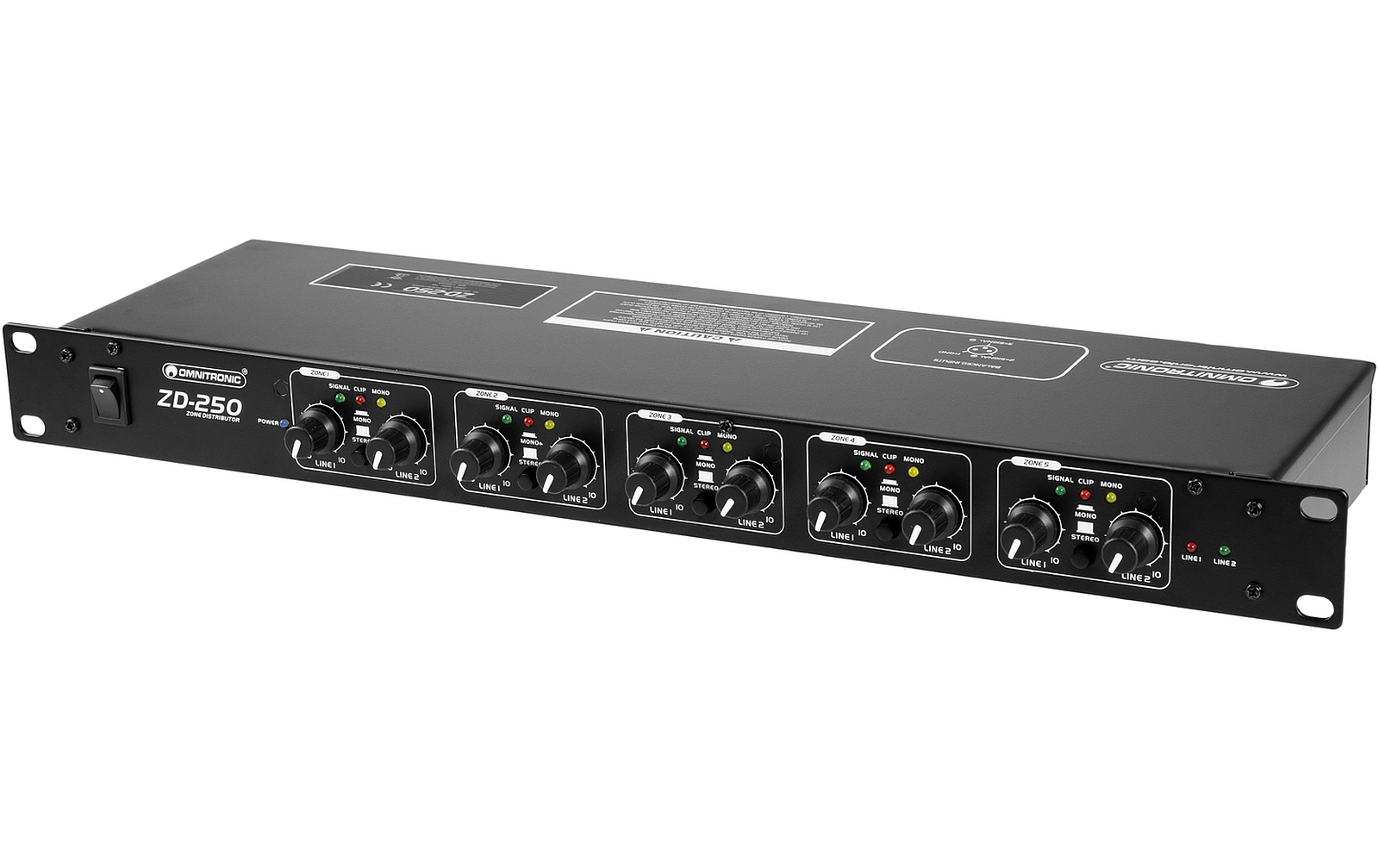 Omnitronic ZD-250B Zonen-Verteiler