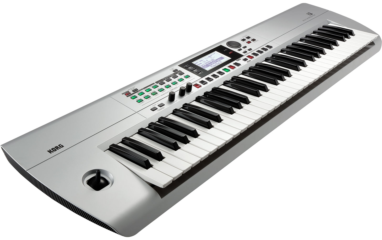Korg i3 Workstation mit 61 Tasten, silber