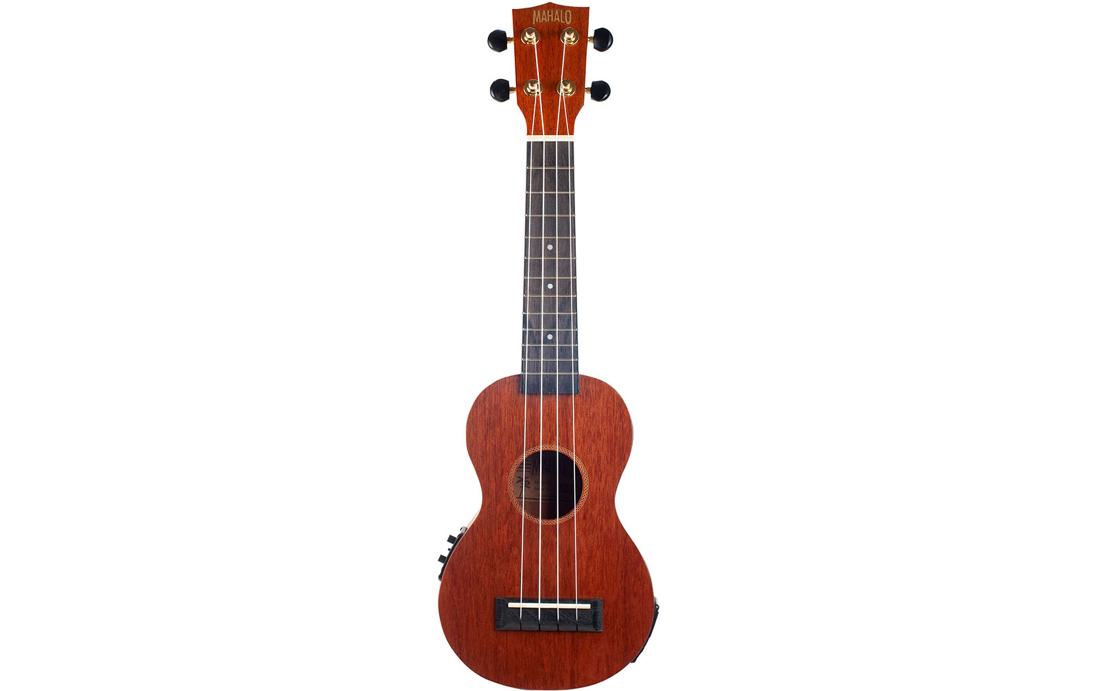 Mahalo Java Soprano Electro Ukulele Trans Brown