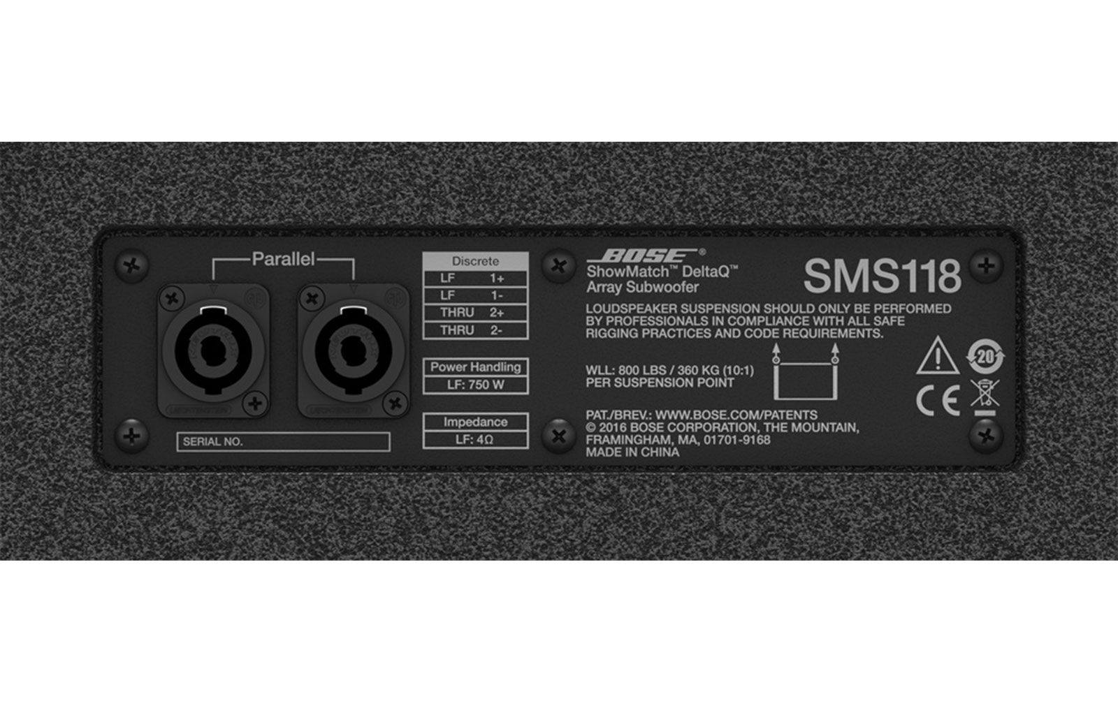 Bose Pro ShowMatch SMS118 DeltaQ Array Subwoofer schwarz, Stück
