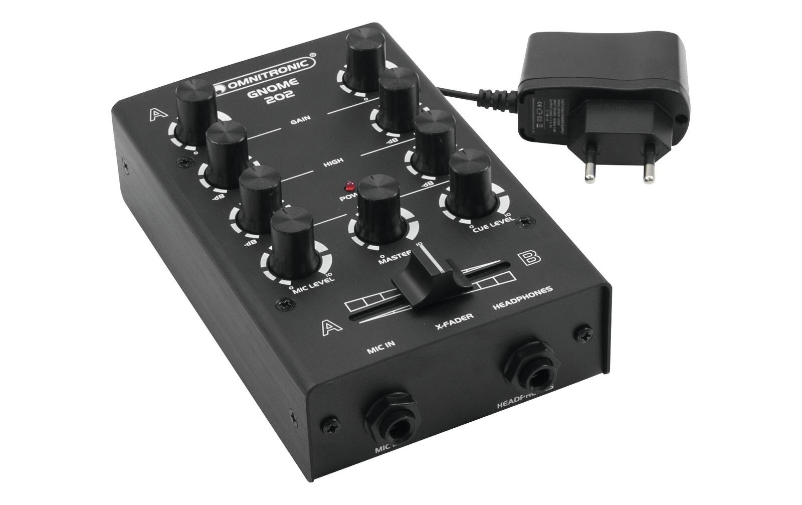 Omnitronic GNOME-202 Mini-Mixer schwarz