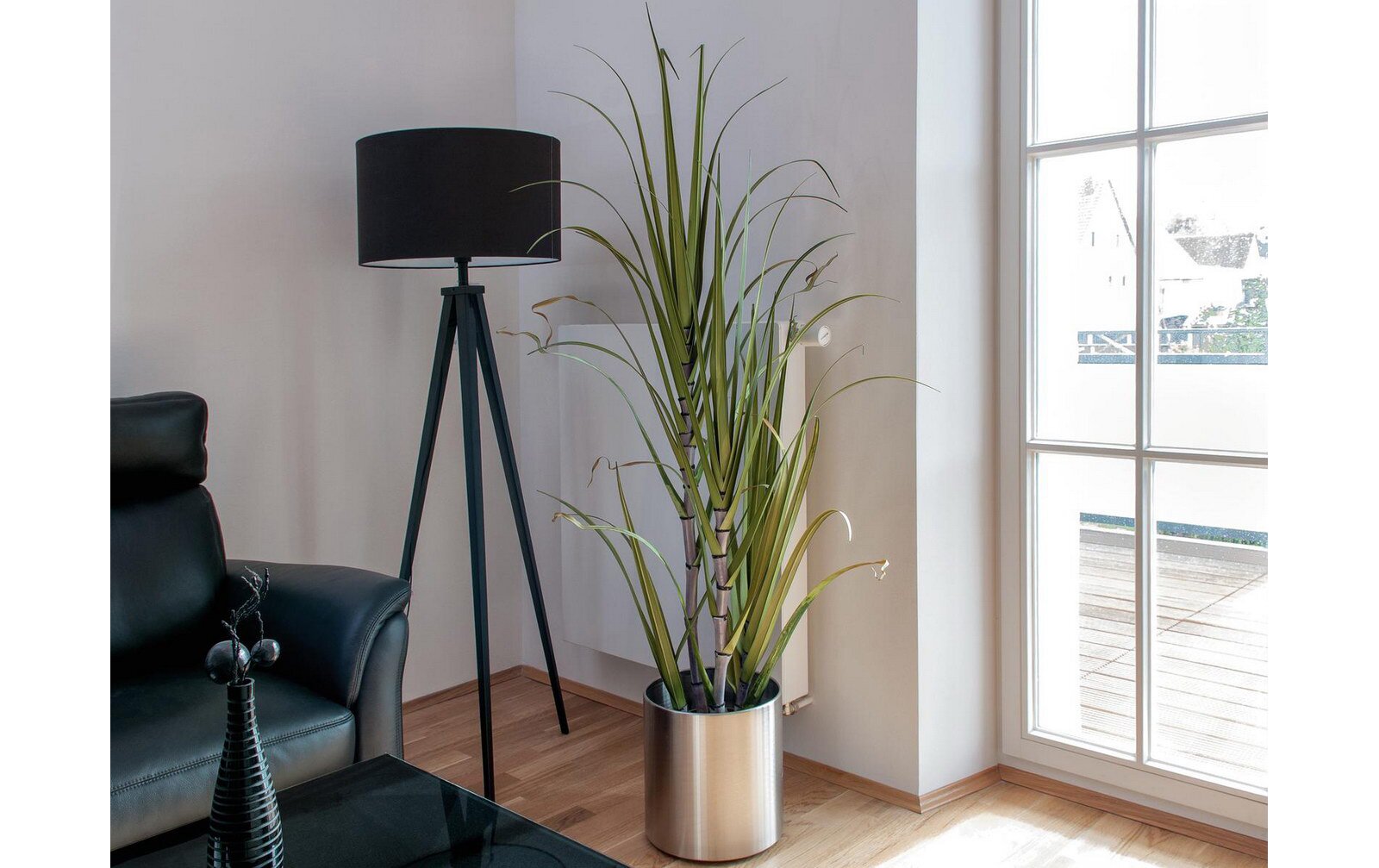 Europalms STEELECHT-18, Edelstahlübertopf, Ø18cm