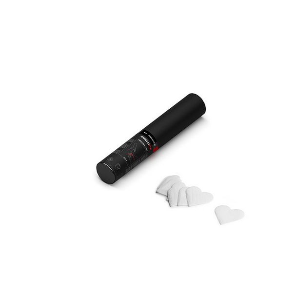 Magic FX Handheld Hearts Konfetti Kanone S 28cm Weiß