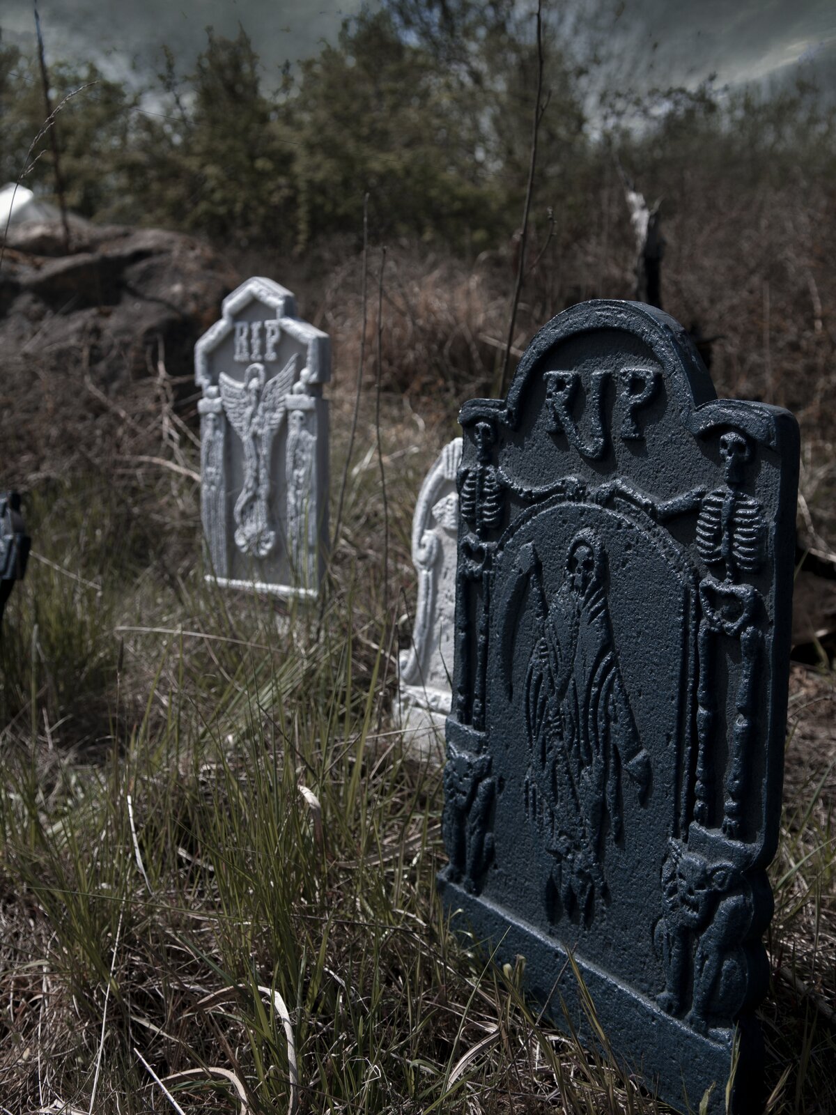 Europalms Halloween Grabsteinset "Friedhof"