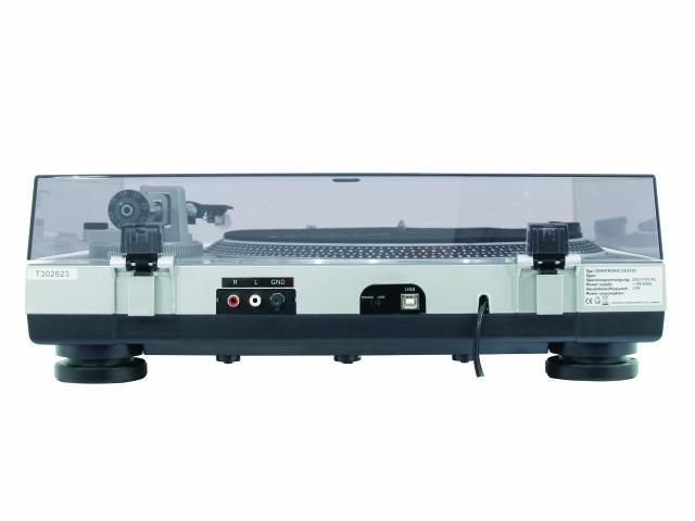 Omnitronic DD-2550 USB-Plattenspieler silber