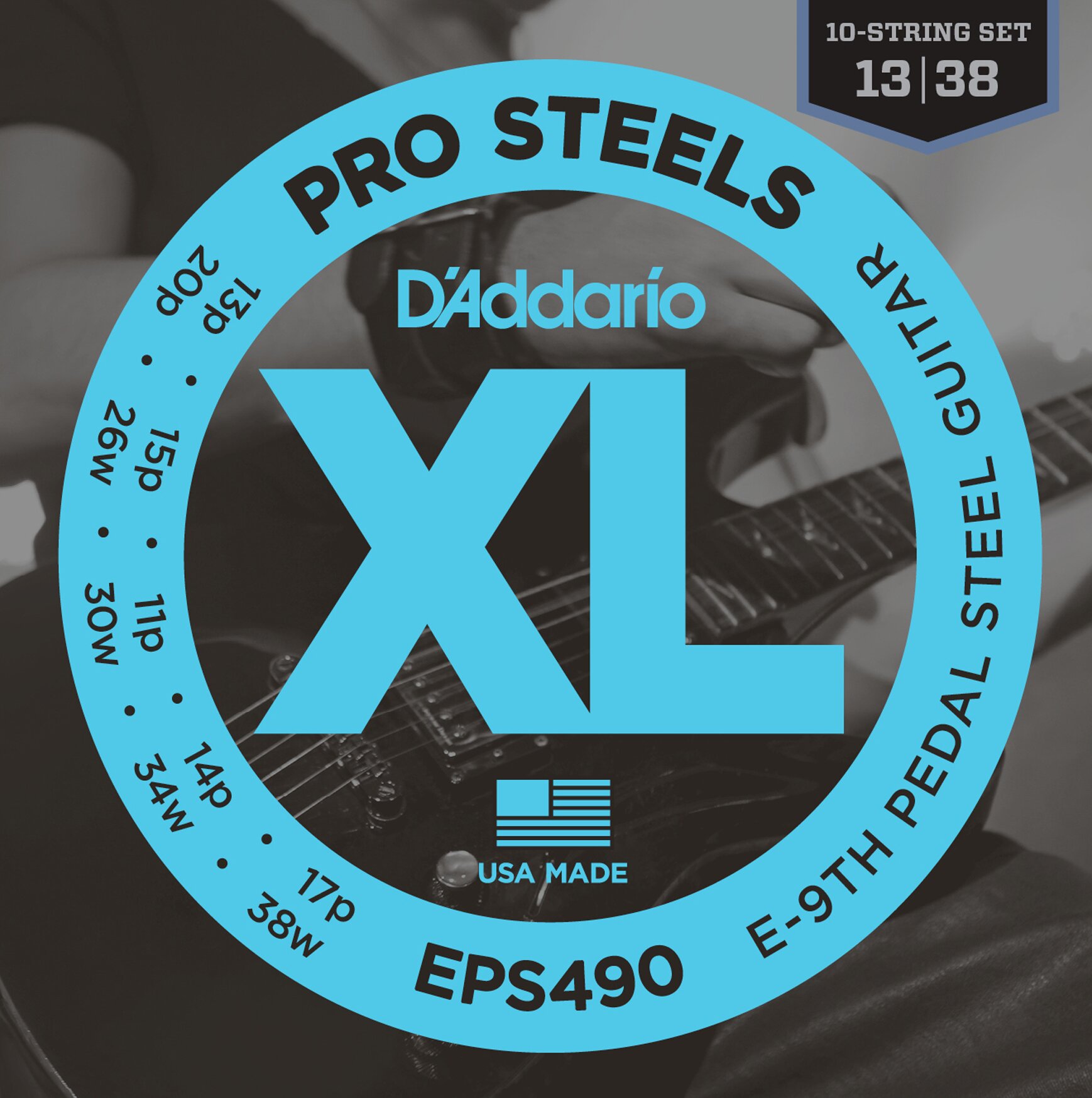 Daddario EPS490 Saitensatz für E-Gitarre 013-038
