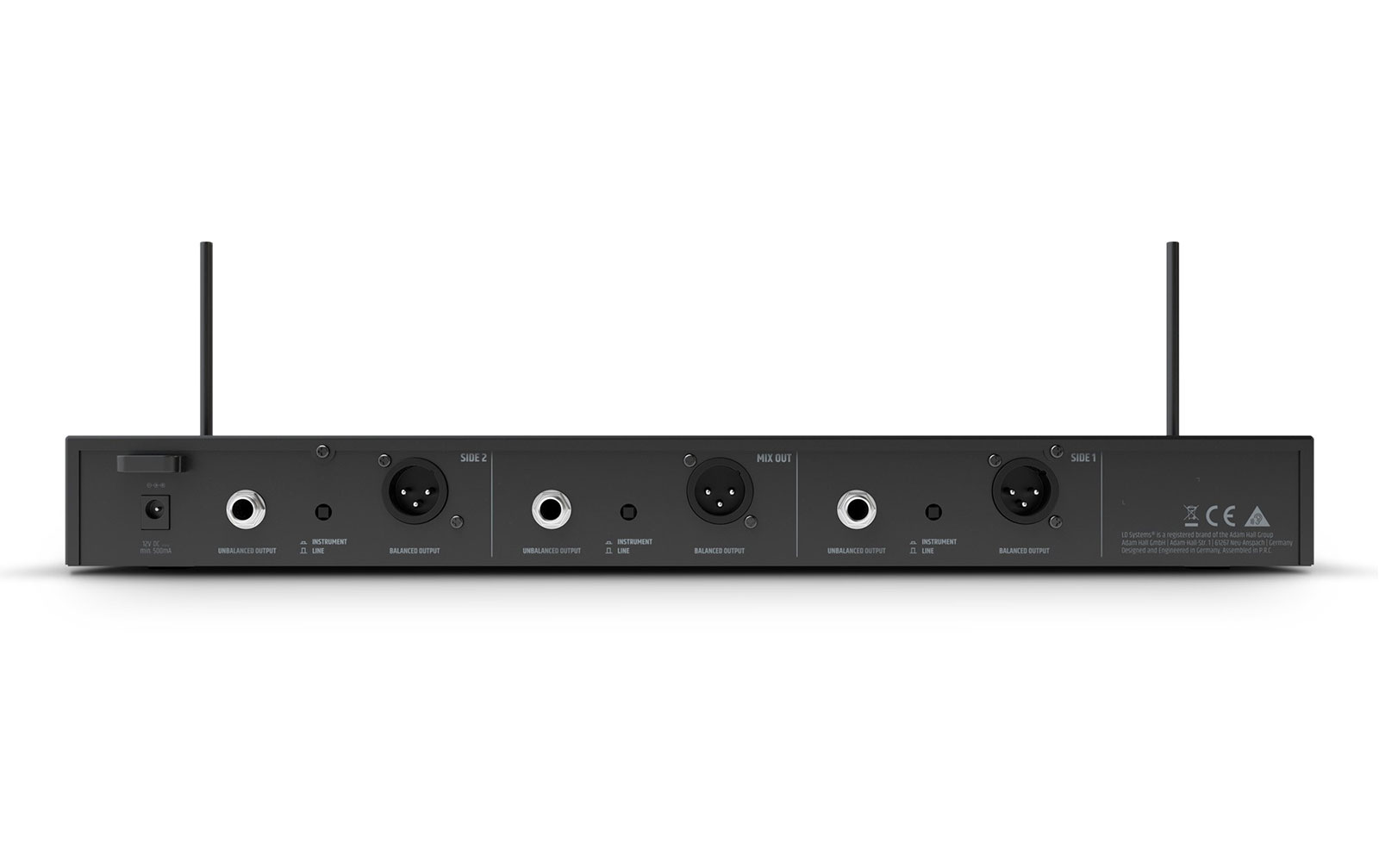 LD Systems U305 BPH 2 Dual - Funkmikrofon System mit 2 x Bodypack und 2 x Headset - 584 - 608 MHz