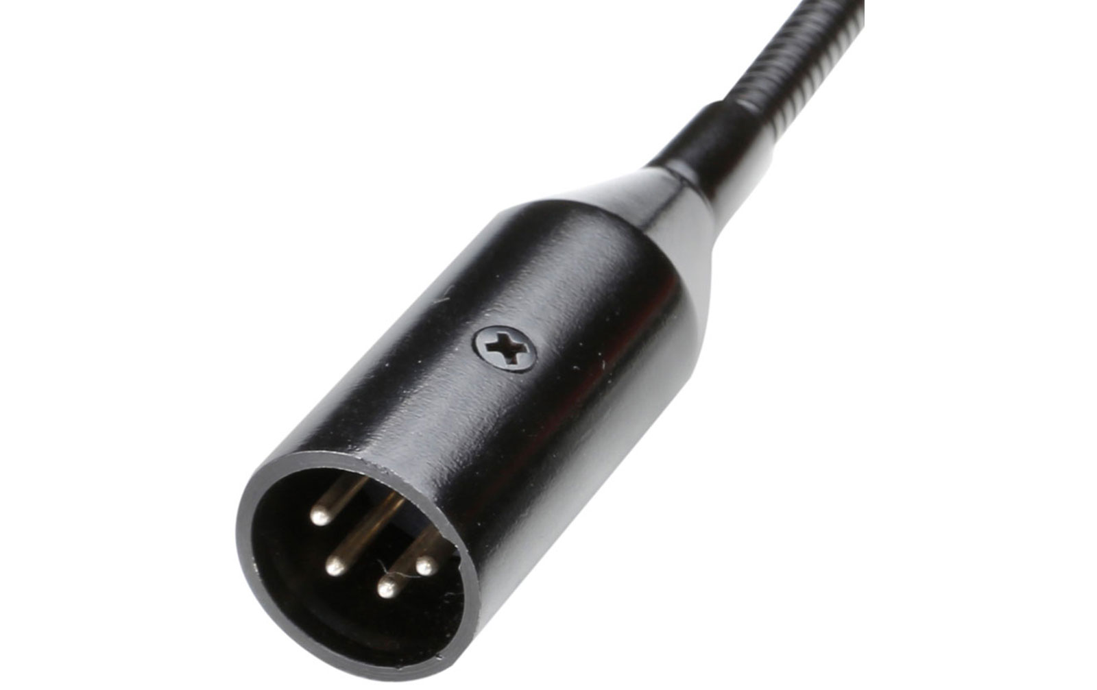 Adam Hall SLED 1 ULTRA XLR 4 4-pol XLR Schwanenhalsleuchte mit 4 COB LEDs