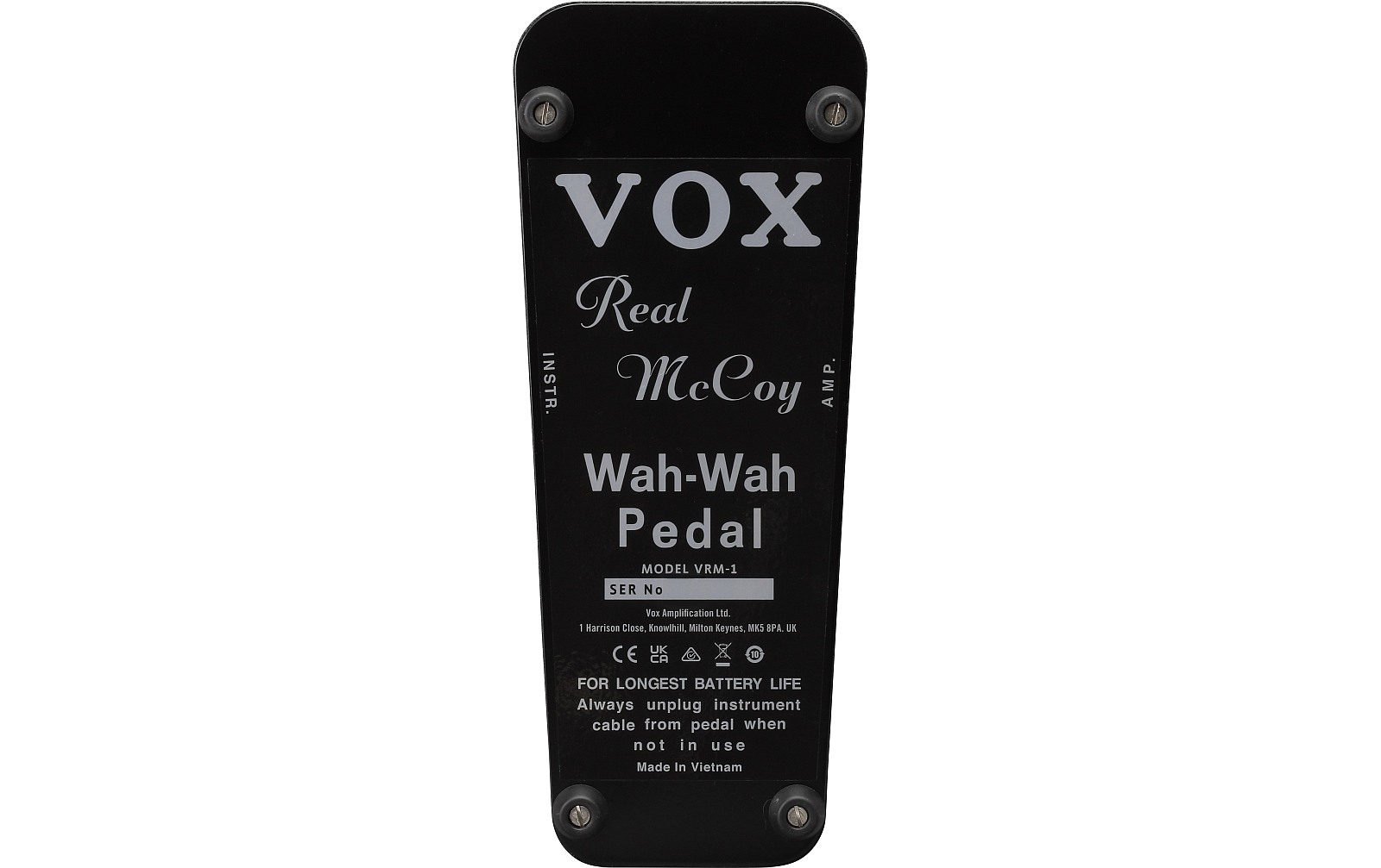 Vox Real McCoy Wah-Wah Effektpedal