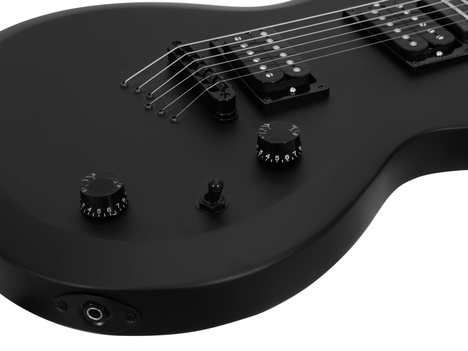 Dimavery LP-850 Modern E-Gitarre, satin schwarz
