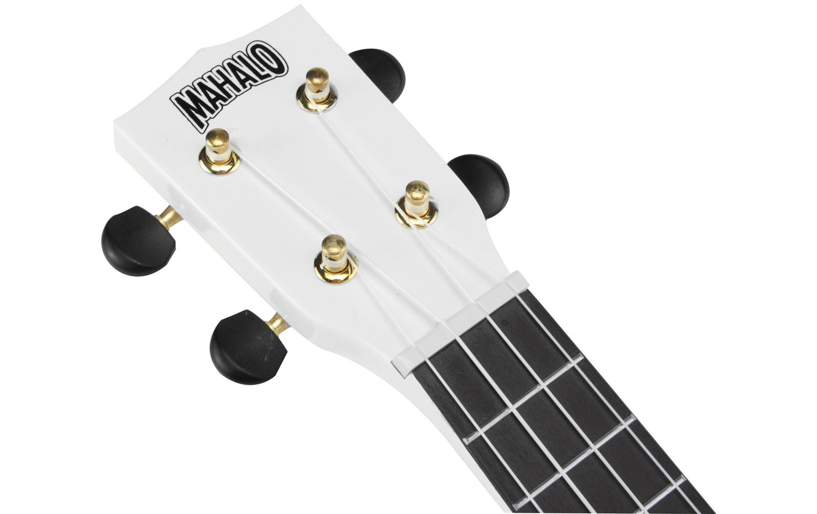 Mahalo Smiley Ukulele White