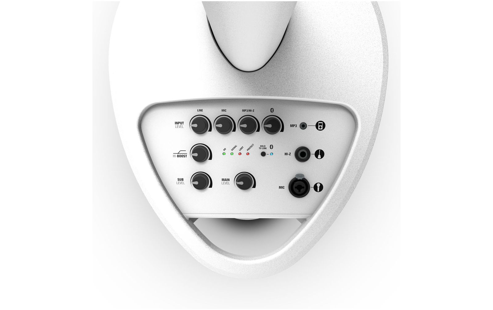 LD Systems MAUI 5 W - Ultra portables Säulen PA System mit Mixer weiß