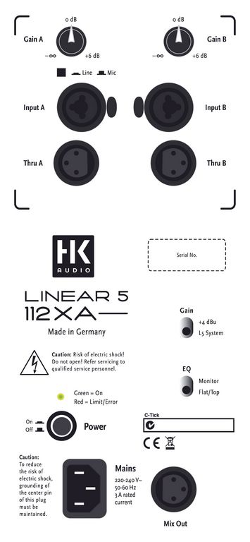 HK Audio L5 112 XA - Linear 5 Serie