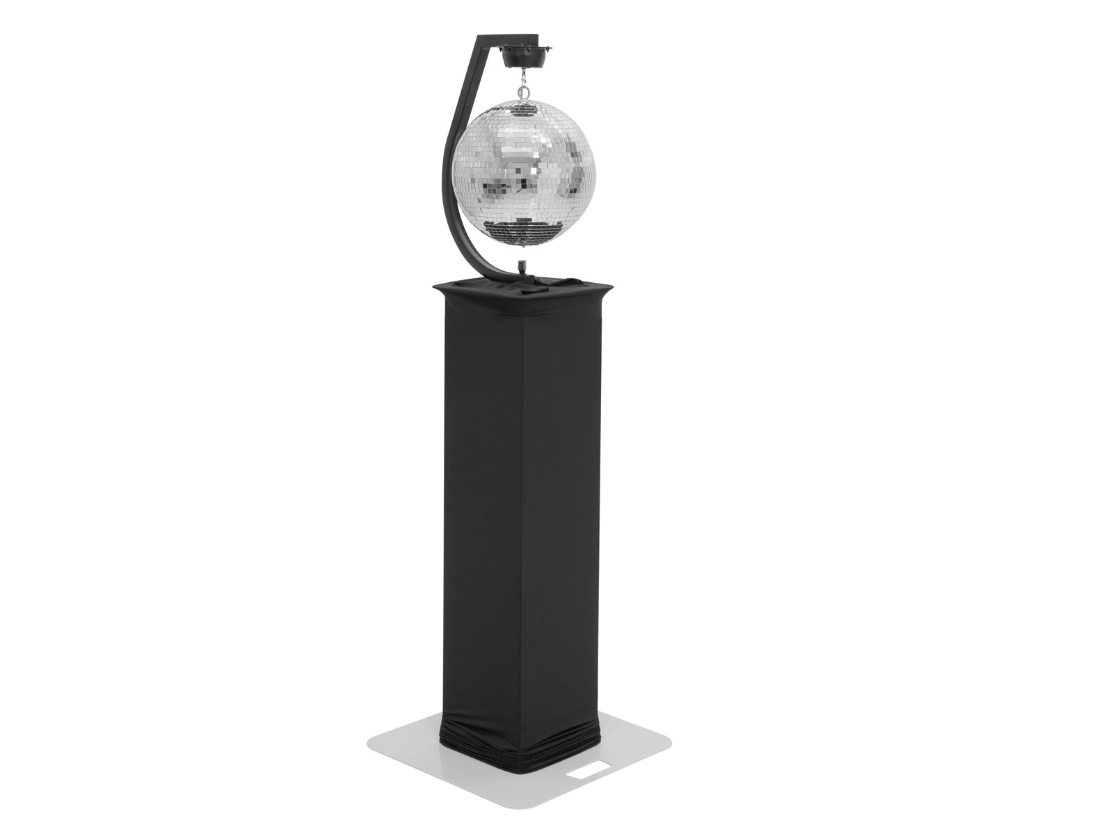 Eurolite Set Spiegelkugel 30cm mit Stage Stand variabel + Cover schwarz