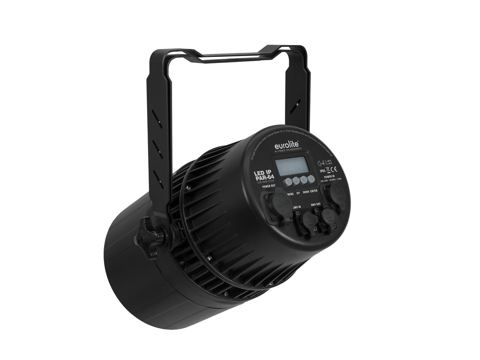 Eurolite LED IP PAR-64 COB 3000K 100W Zoom sw