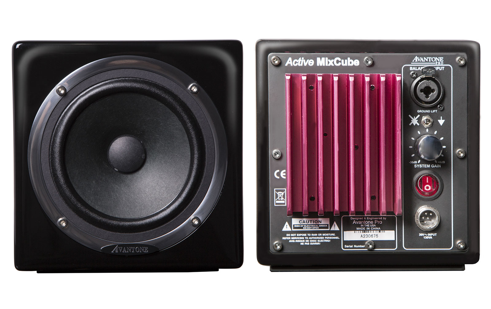 Avantone MixCube Active, schwarz, Paar