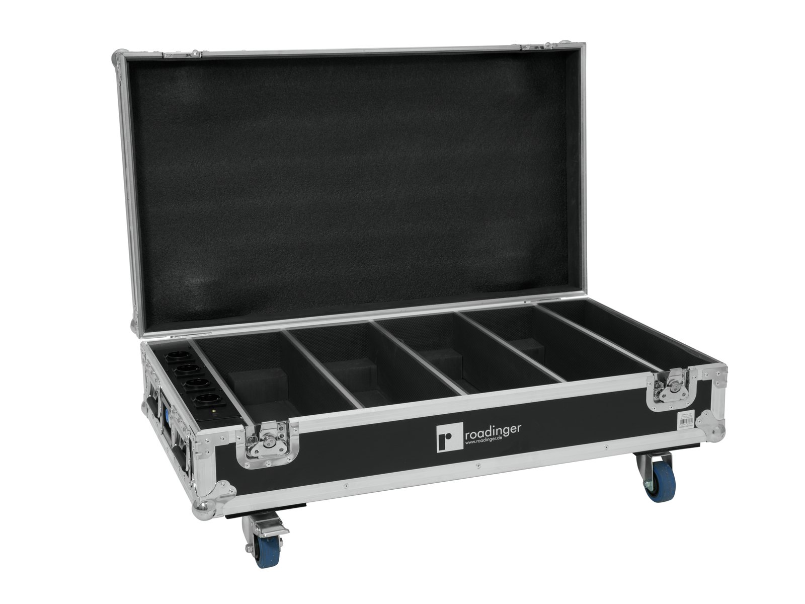 Eurolite Set 4x AKKU Bar-6 QCL + Flightcase mit Ladefunktion