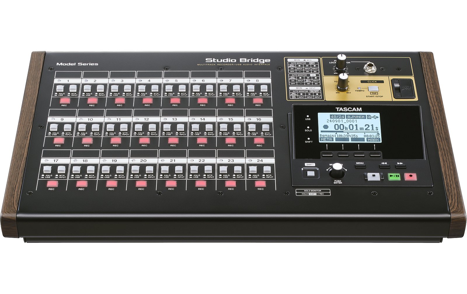 Tascam Studio Bridge - 24-Spur Recorder und Audiointerface