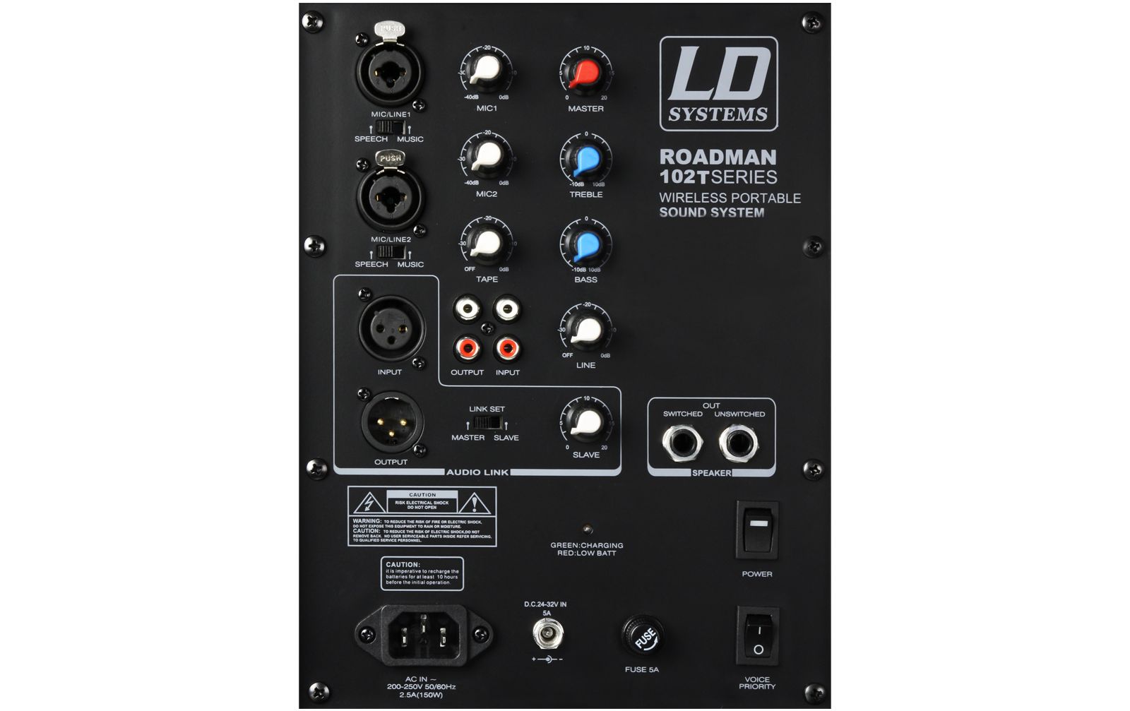 LD Systems Roadman 102 - Mobiler Lautsprecher mit Headset Frequenz 584 MHz - 607 MHz