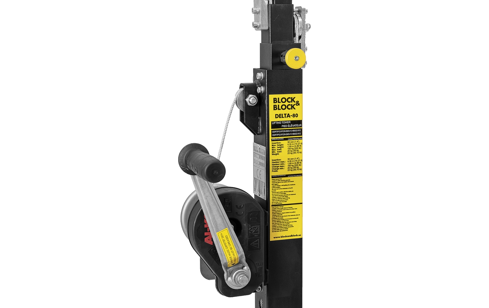 BLOCK AND BLOCK DELTA-80 Kurbelstativ 100kg 4.35m