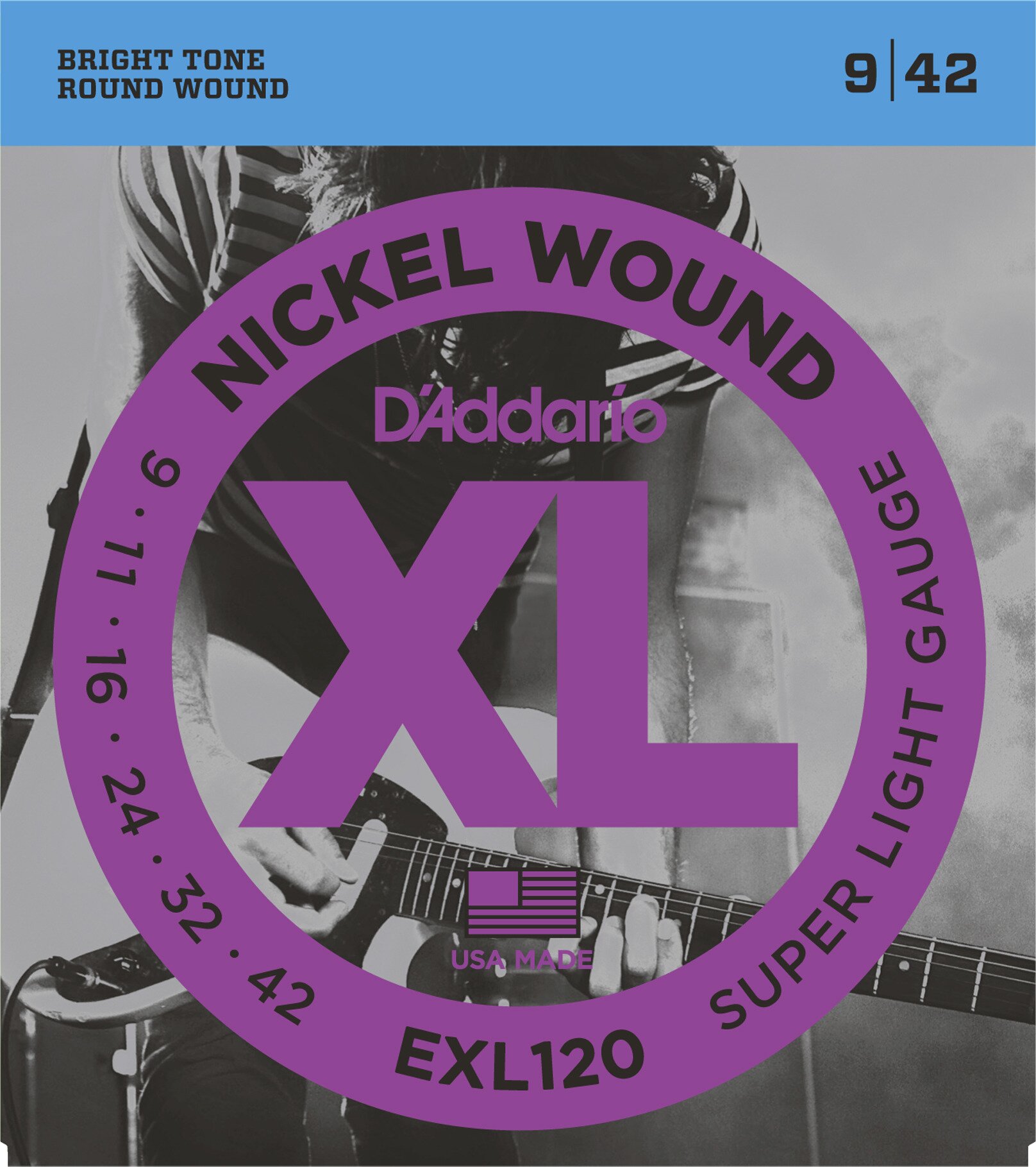 Daddario EXL120 Saitensatz für E-Gitarre 009-042