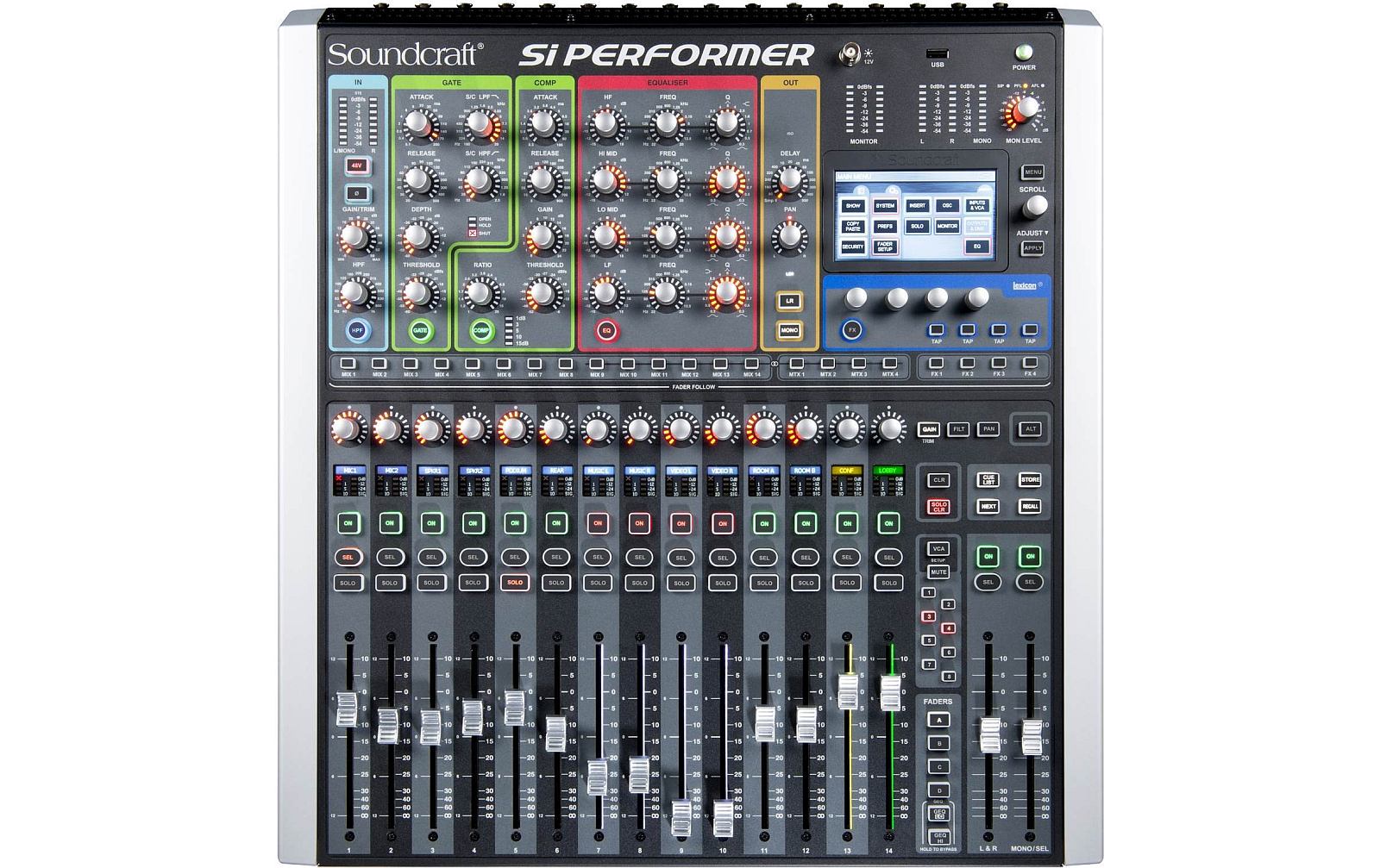 Soundcraft Si Performer 1 - Digitales Mischpult mit integrierter DMX/Lichtsteuerung