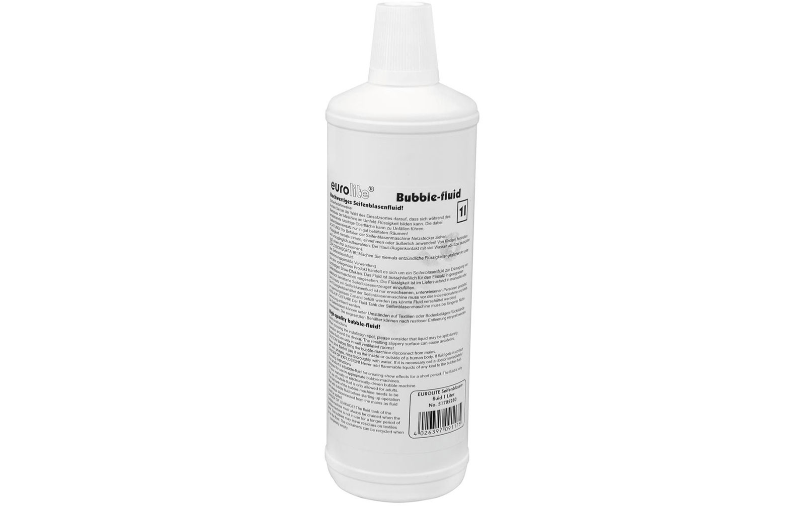 Eurolite Set B-55 Seifenblasenmaschine + Seifenblasenfluid 1l