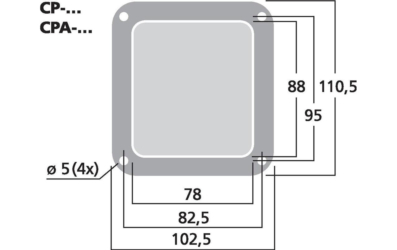 Monacor CP-6/SW Einbauschale