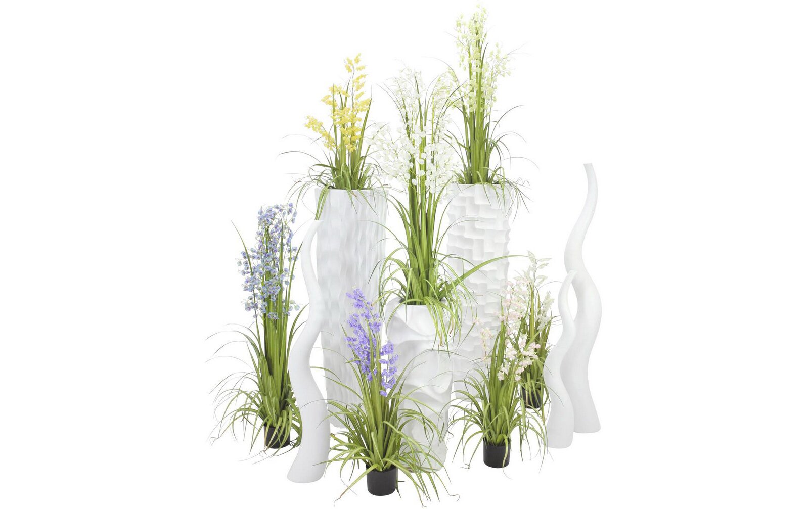 Europalms Glockenblume, rose, 105cm, Kunststoffpflanze